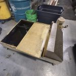 Coolant tank for the Star SR-16 Swiss CNC lathe, affordable machine tools available by Northeast Precision Machinery