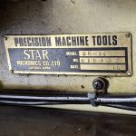 Plate on the Star SR-16 CNC lathe available for sale